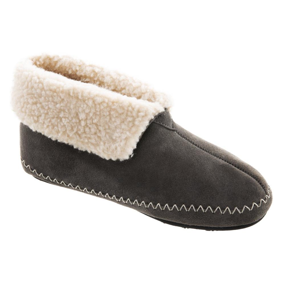 Women's Genuine Suede Boots in Ash Right Angled View