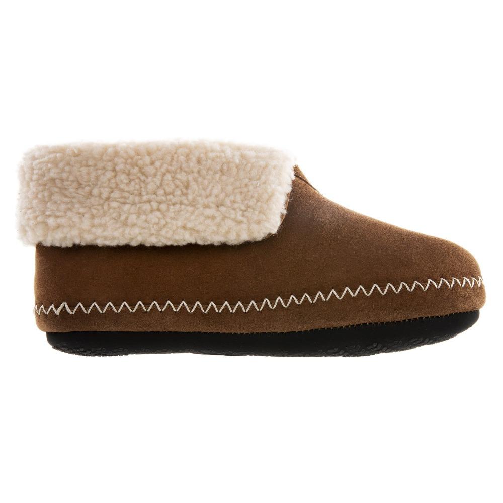 Women's Genuine Suede Boots in Buckskin Profile