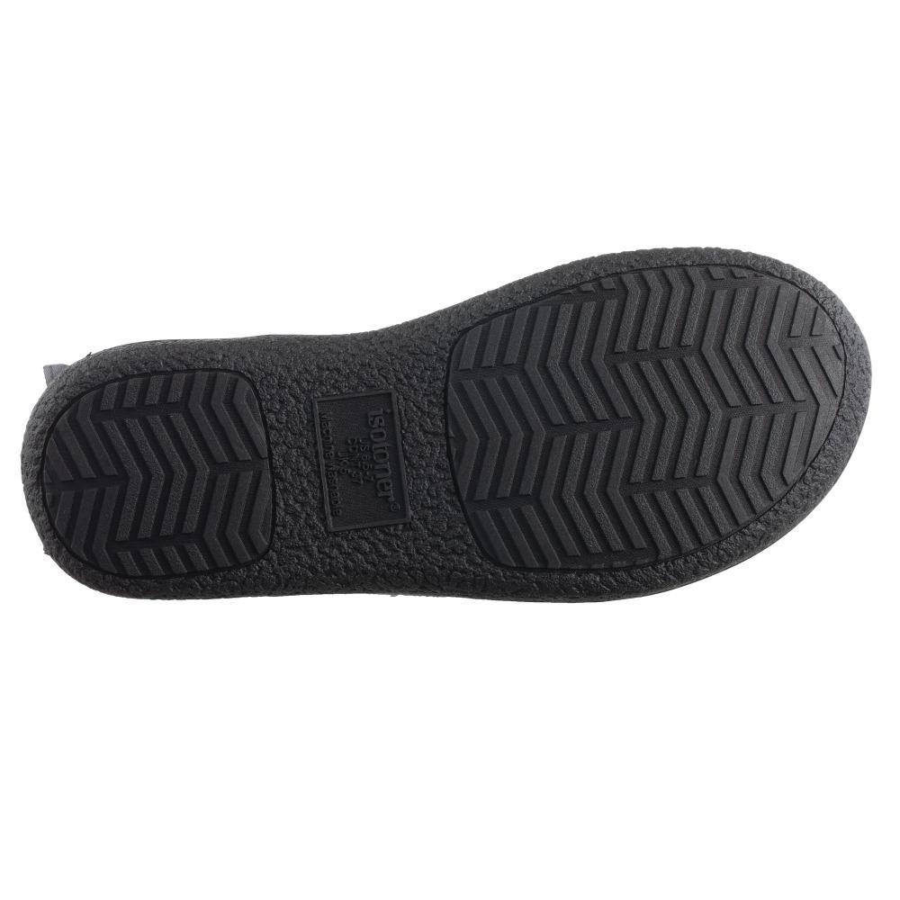 Women's Microsuede Addie Boot Slippers with Bow in Ash Bottom Sole Tread