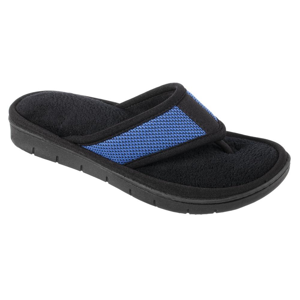Women's Scout Mesh Thong Slippers in Sapphire Right Angled View