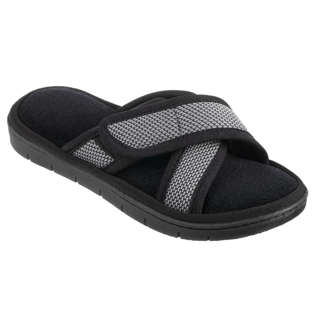 Women's Scout Mesh Cross Slide Slippers in Ash Right Angled View