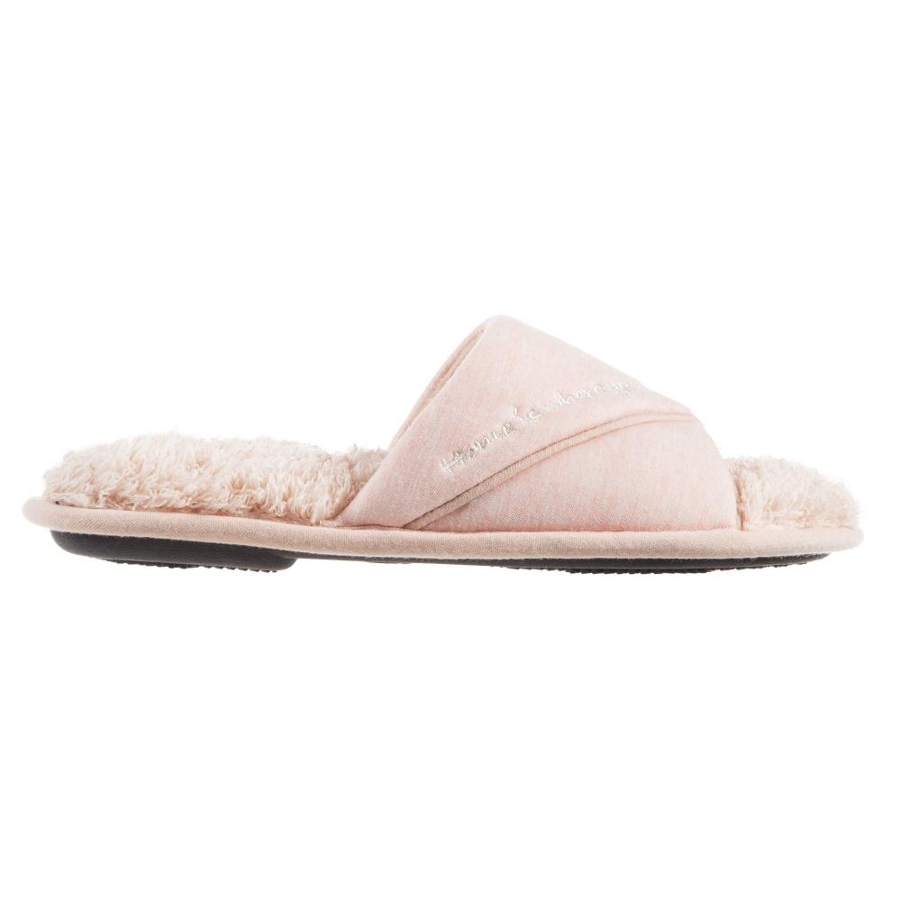 Women's Mother's Day Slide Slippers in Evening Sand Pink Side Profile