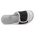 Women's Adjustable Slide Slippers in Black Inside Top View
