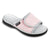 Women's Adjustable Slide Slippers in Peony Pink Right Angled View