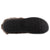 Women’s Velour Sabrine Hoodback Slippers in Black Bottom Sole Tread