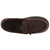 Men's Faux Wool Blake Moccasin Slippers in Dark Chocolate Top View
