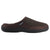 Men's Logan Microsuede Hoodback Slippers in Dark Chocolate Profile