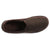 Men's Logan Microsuede Hoodback Slippers in Dark Chocolate Top View