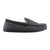 Men's Logan Herringbone Moccasin Slippers in Black