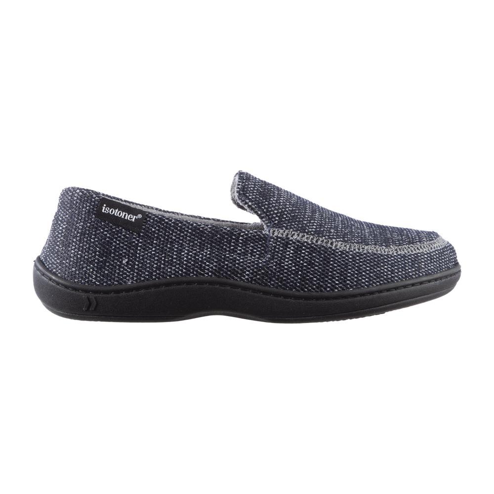 Men's Javier Mesh Closed Back Slippers in Navy Blue