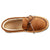 Men's Genuine Suede Moccasin Slippers in Buckskin Tan Inside Top View