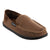 Men's Grady Faux Wool Moccasin Slippers with Collapsible Heel in Cognac (Tan) Right Angled View