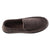 Men's Heather Knit Preston Moccasin Slippers in Dark Chocolate Top View