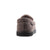 Men's Heather Knit Preston Moccasin Slippers in Dark Chocolate Heel View