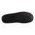 Men's Microterry and Waffle Travis Moccasin Slippers in Black Bottom Sole Tread