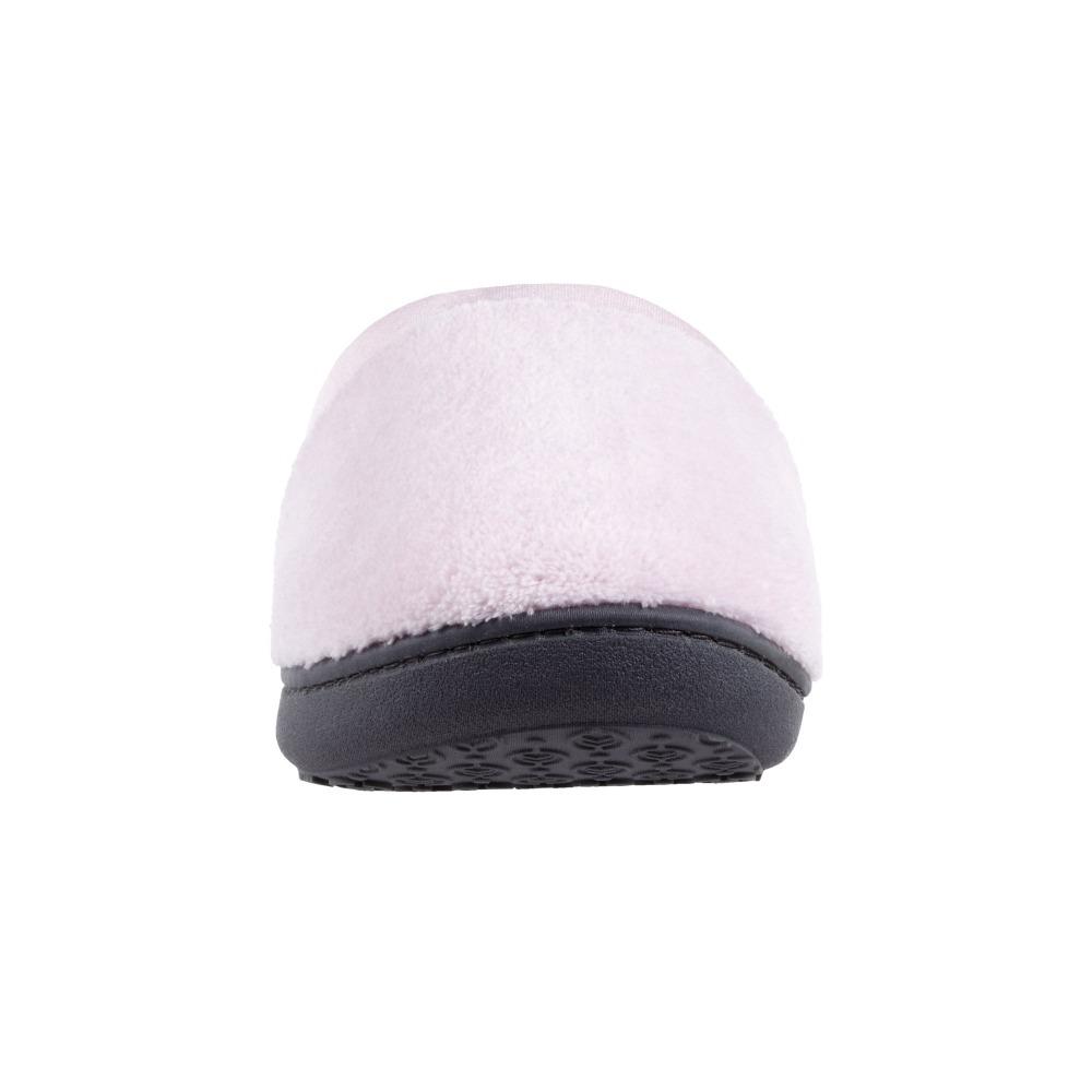 Signature Women's Matte Satin Hoodback Slippers in Petal Pink Front Toe View