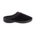 Signature Women's Matte Satin Hoodback Slippers in Black Profile