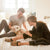 Signature Women's Matte Satin Hoodback Slippers in Cheetah Spotted On Model Morning with the Husband and Dog