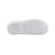 Signature Women's Matte Satin Hoodback Slippers in White Bottom Sole Tread