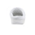 Signature Women's Matte Satin Hoodback Slippers in White Back Heel