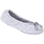 Signature Women's Terry Ballerina Slippers in Heather Left Angled View