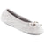 Signature Women's Terry Ballerina Slippers in Stone Left Angled View