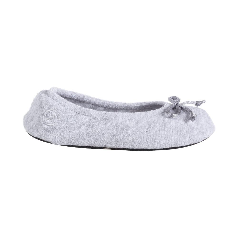 Signature Women's Terry Ballerina Slippers in Heather Profile