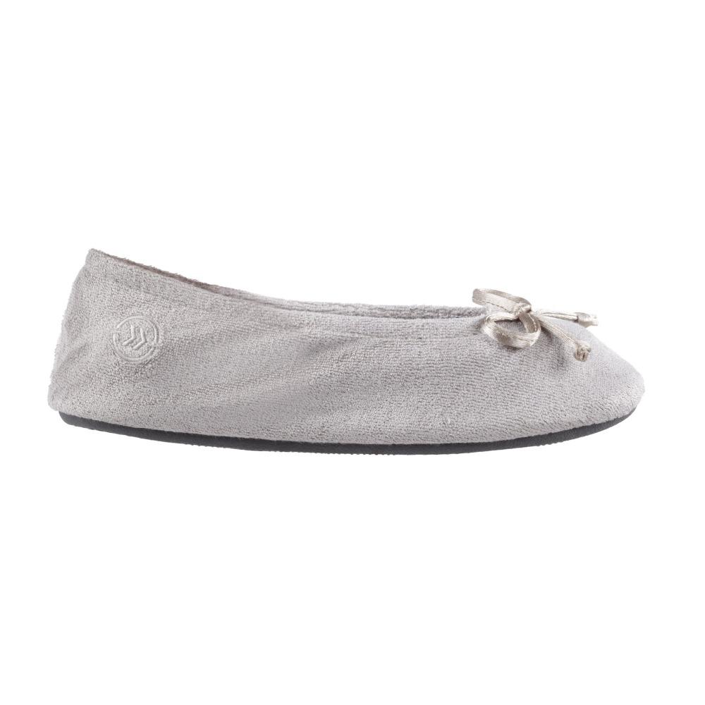Signature Women's Terry Ballerina Slippers in Stone Profile