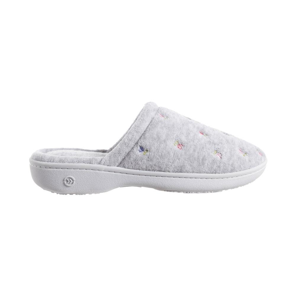 Signature Women's Embroidered Floral Terry Clog Slippers Periwinkle 6