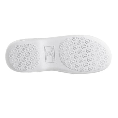 Signature Women's Embroidered Floral Terry Clog Slippers Heather 13