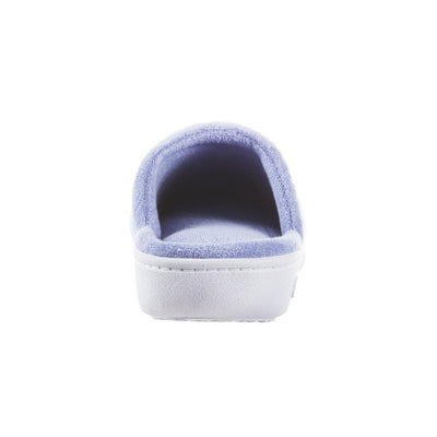 Signature Women's Embroidered Floral Terry Clog Slippers Periwinkle 14