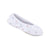 Women's Signature Embroidered Floral Terry Ballerina Slippers in White Left Angled View