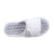 Signature Women's Microterry Spa Slide Slippers in White Top View