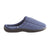 Signature Men's Microterry Hoodback Slippers in Navy