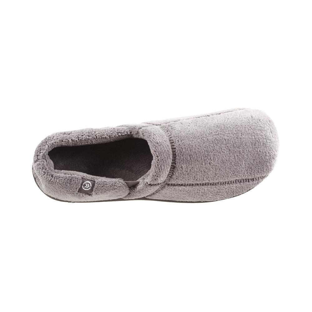 Signature Men's Microterry Slip On Slippers Charcoal Inside Top View