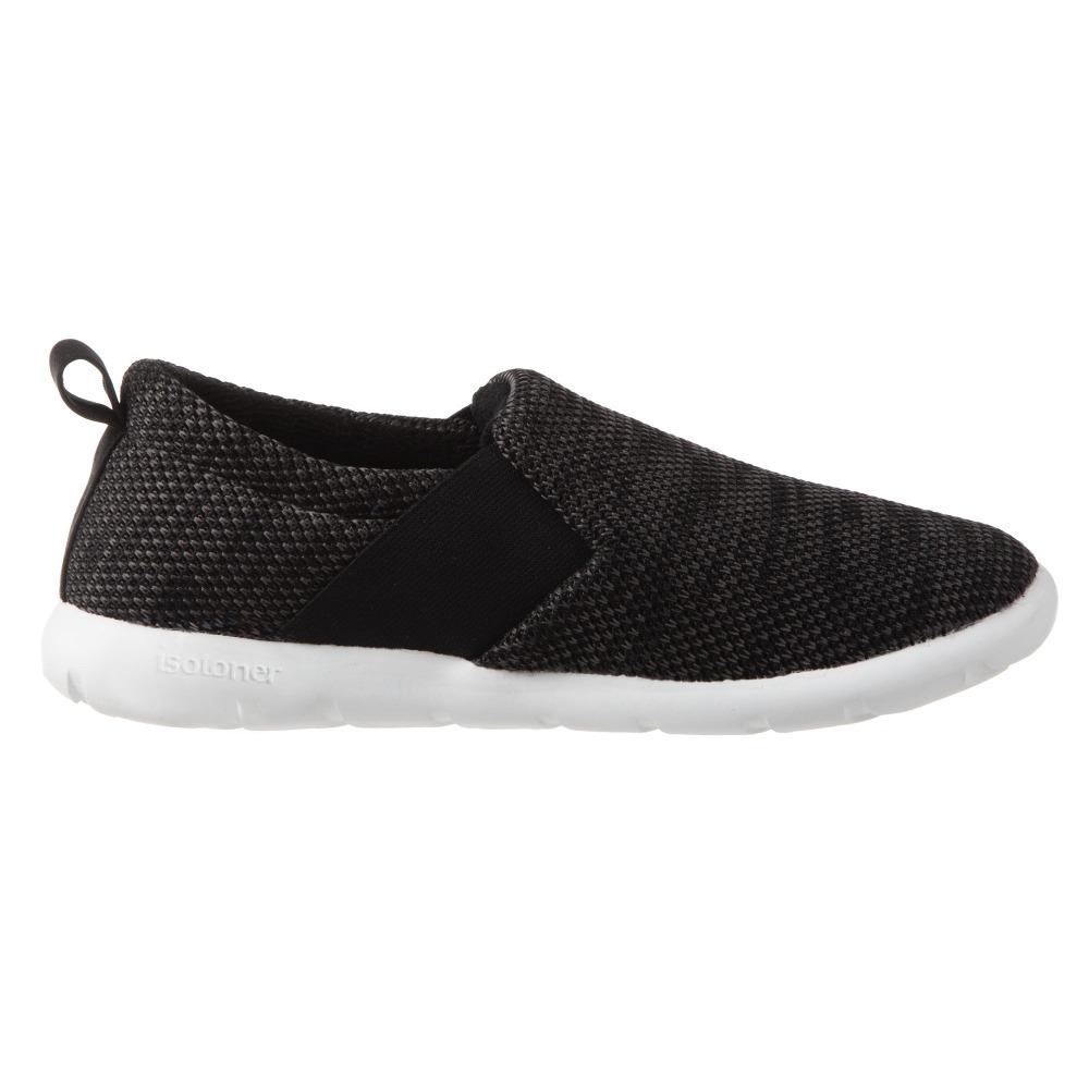 Zenz Women's Balance Slip-On in Black Marbled Profile