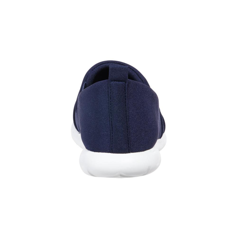 Zenz Women's Serenity Slip-On in Navy Blue Heel View