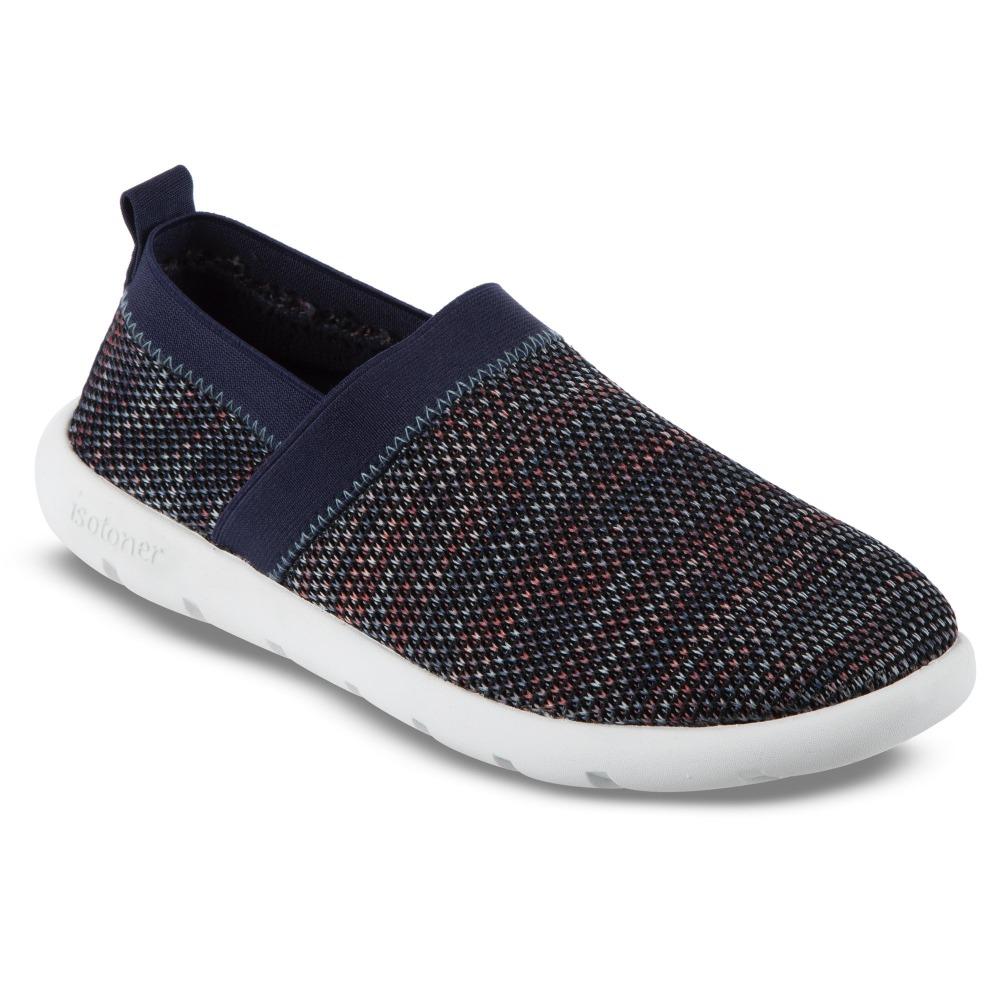 Zenz Women's Harmony Slip-On in Black Multi  Right Angled View