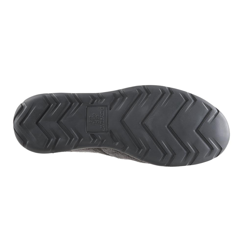Isotoner with Everywear™ Men’s Microterry Hoodback in Ash Bottom Sole Tread