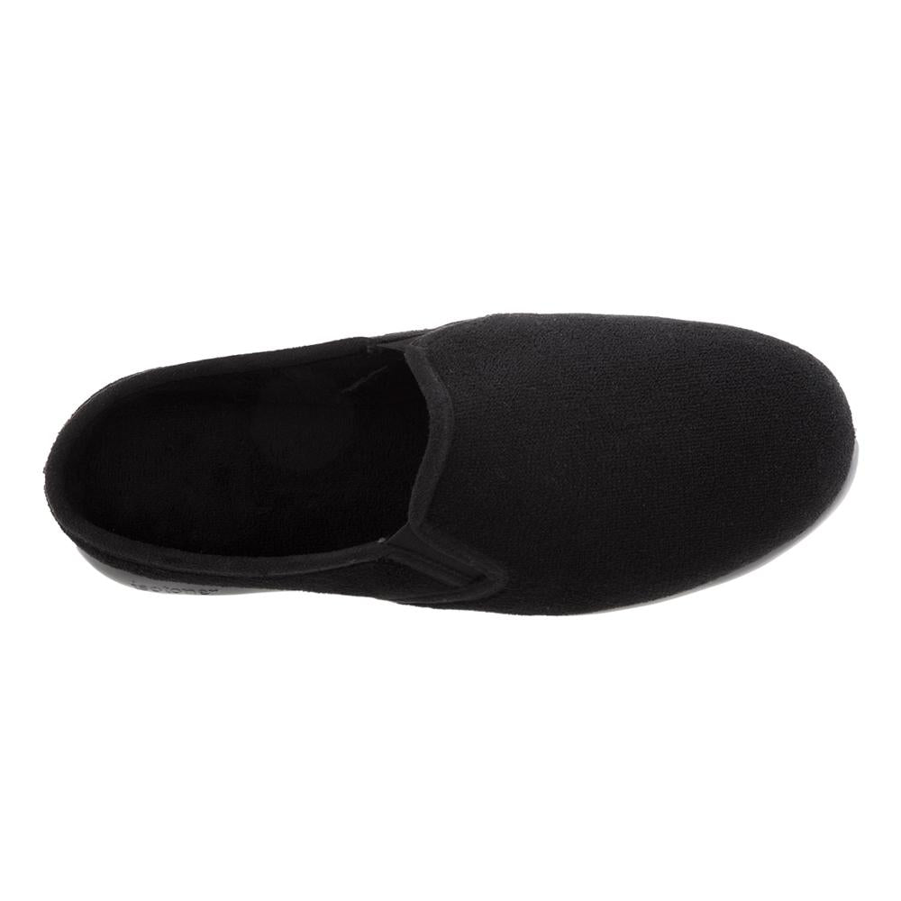 Isotoner with Everywear™ Men’s Microterry Hoodback in Black Inside top View