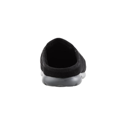 Isotoner with Everywear™ Men’s Microterry Hoodback in Black Back Heel