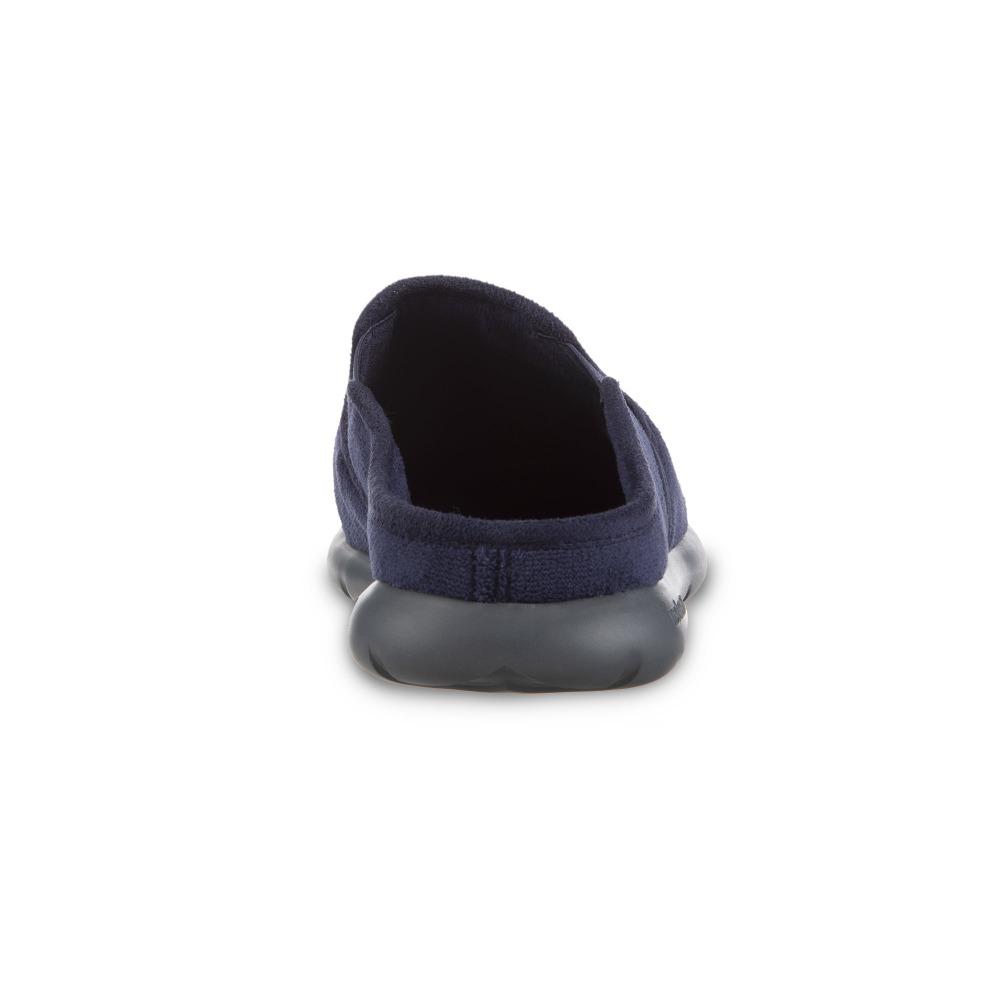 Isotoner with Everywear™ Men’s Microterry Hoodback in Navy Blue Back Heel