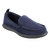 Isotoner with Everywear™ Men’s Microterry Moccasin in Navy Blue Right Angled View