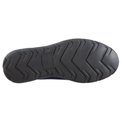 Isotoner with Everywear™ Men’s Microterry Moccasin in Navy Blue Bottom Sole View
