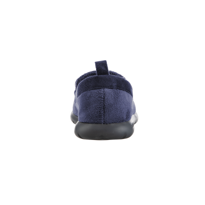 Isotoner with Everywear™ Men’s Microterry Moccasin in Navy Blue Back Heel