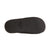 Women's Microterry Wider Width Clog Slippers in Black with Grey Lining Bottom Sole Tread