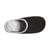 Women's Microterry Wider Width Clog Slippers in Black with Grey Lining Inside Top View