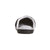 Women's Microterry Wider Width Clog Slippers in Black with Grey Lining Back Heel