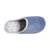 Women's Microterry Wider Width Clog Slippers in Denim with Grey Lining Inside Top View