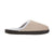 Women's Microterry Wider Width Clog Slippers in Taupe with Grey Lining Profile